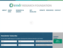 Tablet Screenshot of emdrresearchfoundation.org